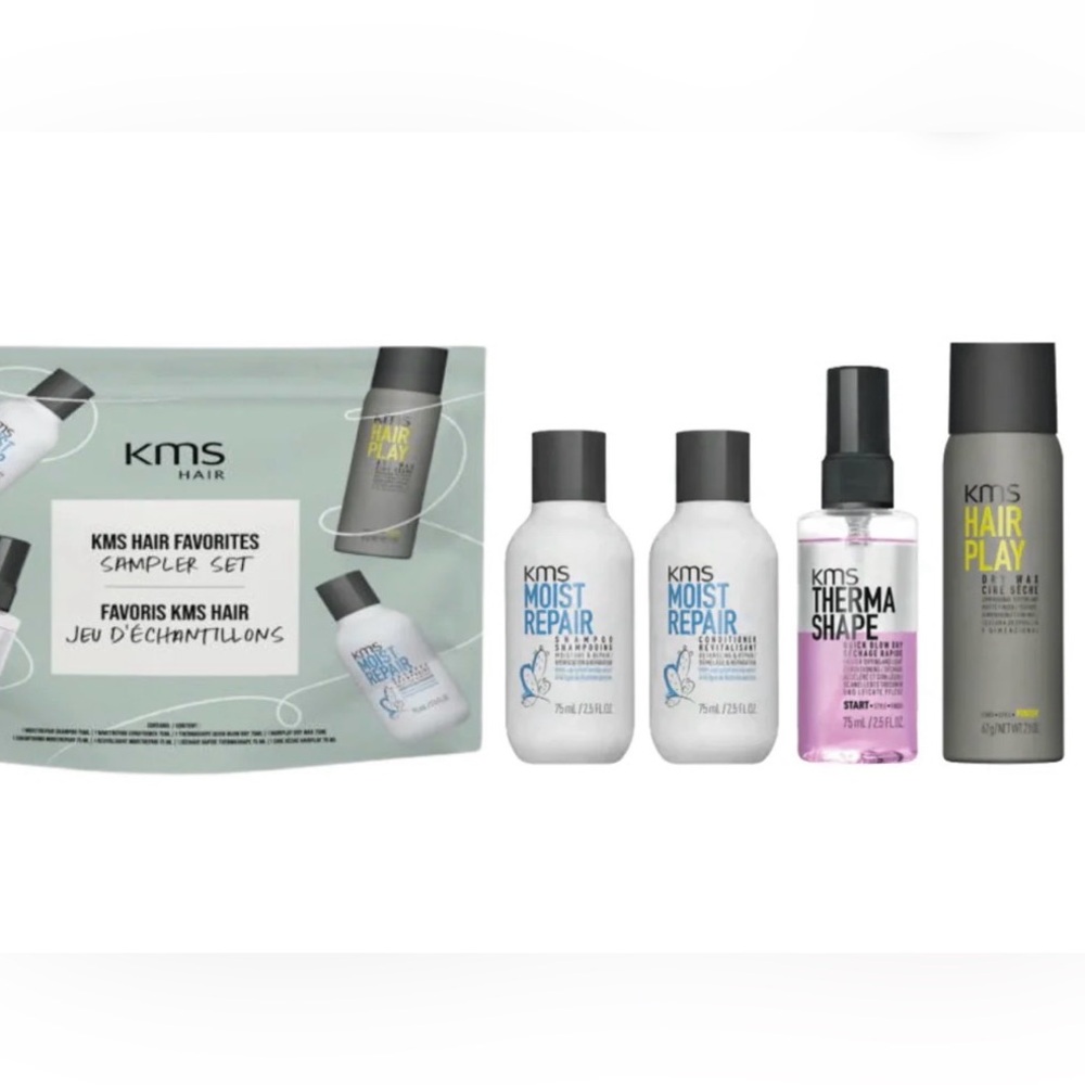 KMS Hair Favorites Sampler Set - Gray, White, and Black